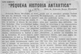 Pequeña historia antártica".  [artículo]