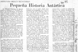 Pequeña historia antártica  [artículo] Ricardo Cox Balmaceda.