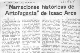 "Narraciones históricas de Antofagasta" de Isaac Arce
