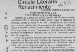 Círculo literario Renacimiento  [artículo] Jacqueline Sellan Bodin.