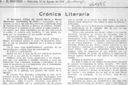 El Romancero chileno  [artículo] H.D.A.