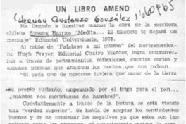 Un libro ameno  [artículo] Hernán Constanzo González.