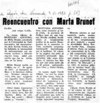 Reencuentro con Marta Brunet  [artículo] José Vargas Badilla.