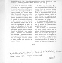 Bernardino Bravo Lira  [artículo] Fernando Silva Vargas.