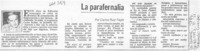 La parafernalia  [artículo] Carlos Ruiz-Tagle.