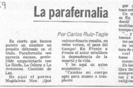 La parafernalia  [artículo] Carlos Ruiz-Tagle.