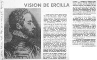 Visión de Ercilla  [artículo] Víctor Castro.