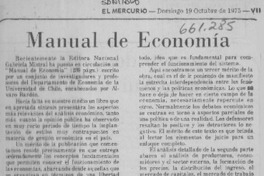 Manual de economía  [artículo] A. P.