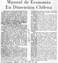 Manual de economía en dimension chilena.  [artículo]
