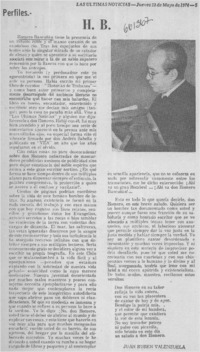 H. B.  [artículo] Juan Rubén Valenzuela.