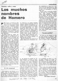 Los Muchos nombres de Homero  [artículo] Juan Rubén Valenzuela.