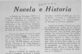 Novela e historia  [artículo] Joaquín Garay Reyes.