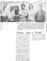 "Pedro Juan y Diego".