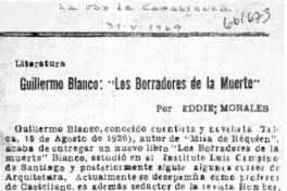 Guillermo Blanco: "Los borradores de la muerte"  [artículo] Eddie Morales.