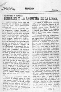 Bernales y la angustia de la lírica  [artículo] P. Vega G.