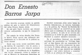 Don Ernesto Barros Jarpa.  [artículo]