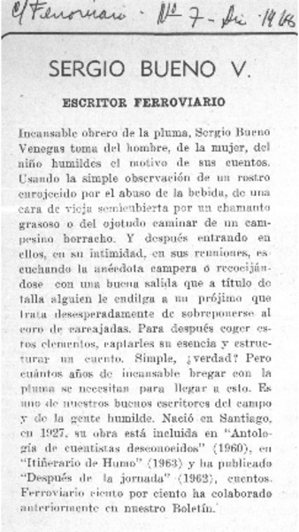Sergio Bueno V.  [artículo]