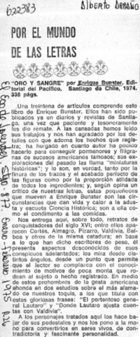 Por el mundo de las letras  [artículo] Alberto Arraño.