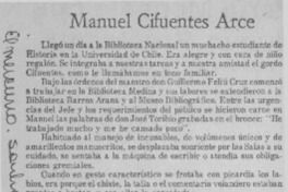 Manuel Cifuentes Arce  [artículo] Ulises Bustamante Gallardo.