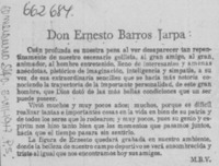 Don Ernesto Barros Jarpa  [artículo] M.B.V.