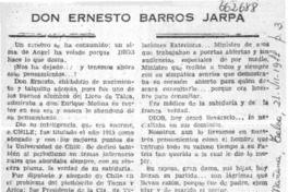 Don Ernesto Barros Jarpa  [artículo] J. Ariztia F.