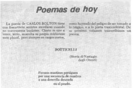 Poemas de hoy.