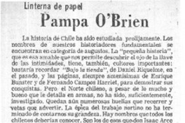 Pampa O'Brien  [artículo] Andrés Sabella.