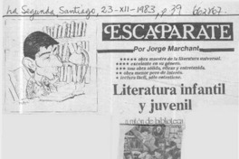 Literatura infantil y juvenil  [artículo] Jorge Marchant.