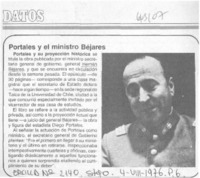 Portales y el ministro Béjares.