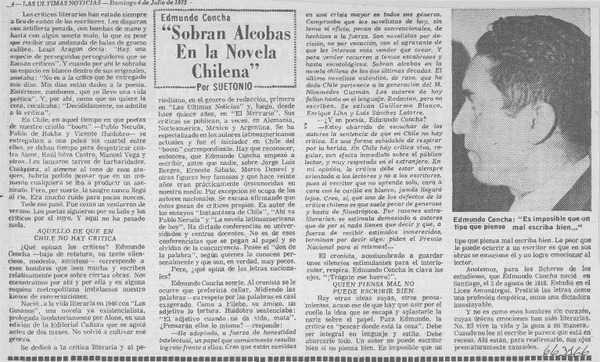 "Sobran alcobas en la novela chilena"