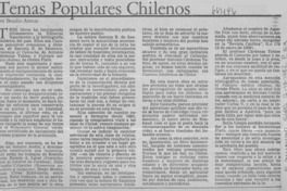 Temas populares chilenos  [artículo] Braulio Arenas.