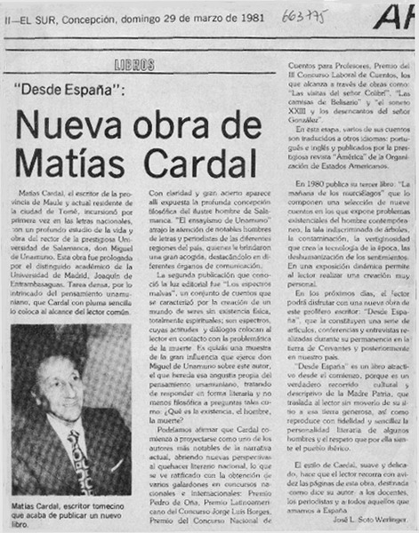 Nueva obra de Matías Cardal