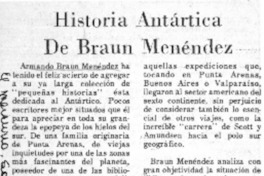 Historia antártica de Braun Menéndez.  [artículo]