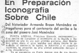 En preparación iconografía sobre Chile  [artículo] Francisco Eterovic.
