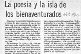 La poesía y la isla de los bienaventurados  [artículo] Modesto Parera.