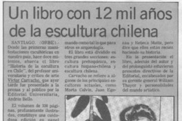 Un Libro con 12 mil años de la escultura chilena.