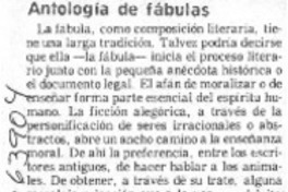 Antología de fábulas.