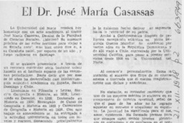 El Dr. José María Casassas.