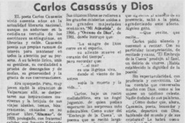 Carlos Casassus y Dios.