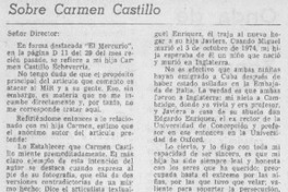Sobre Carmen Castillo