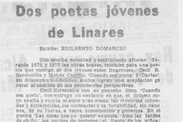Dos poetas jóvenes de Linares