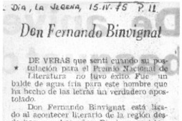 Don Fernando Binvignat