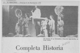 Completa historia del teatro chileno
