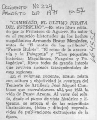 "Cambiazo, el último pirata del estrecho".