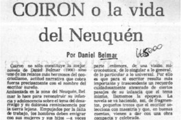 Coirón o la vida del Neuquén  [artículo] Hugo Rolando Cortés.