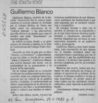 Guillermo Blanco.  [artículo] Cronos