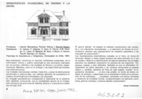 Arquitectura tradicional de Osorno y La Unión  [artículo] Sonja Friedmann.