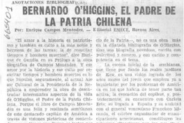 Bernardo O'Higgins, el padre de la patria chilena