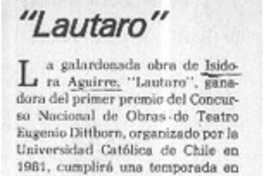 "Lautaro"  [artículo] Justus.