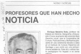 Profesores que han hecho noticia.